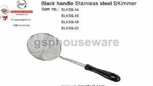 Stainless Steel Black Handle Skimmer