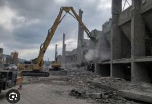 Mechanical demolition work