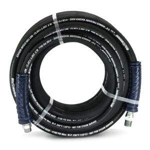 Blushield Kevlar-Braided Pressure Washer Rubber Hose 06MMX30 MTR With Fittings