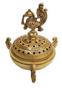 Brass Peacock Dhoop Dani