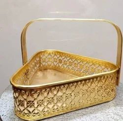 Metal Pooja Basket