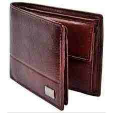 Leather mens wallet