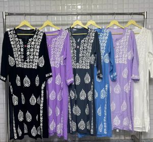 lucknowi chikan dresses