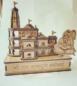ram mandir ayodhya wooden 3d temple