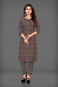 Ladies Designer Printed Kurta and Pant Set