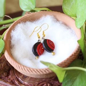 Terracotta Earrings - Red