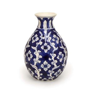 Blue Pottery Ceramic Vase