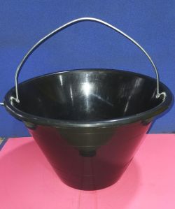 Black Plastic Buckets