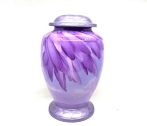 Angel Wing Round Cremation Urn