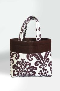 Printed Brown Designer Shopping Bag