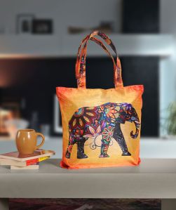 Elephant Print Tote Bag