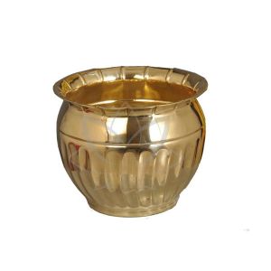 Brass Round Planter