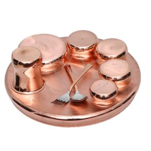 Copper Thali Set