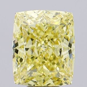 Cushion 8.60ct FANCY VIVID YELLOW SI1 IGI 588344718 Lab Grown Diamond