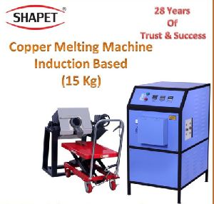 15kg Copper Melting Machine with Tilting Unit