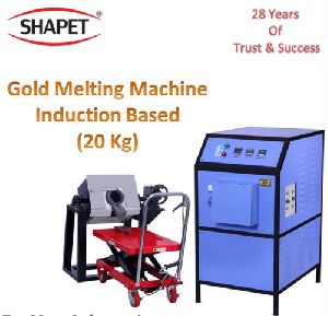 20kg Gold Melting Machine with Tilting Unit