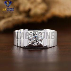 1.24 TDW Round Cut Diamond White Gold Ring