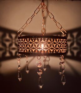 Polished Metal Decorative Chandelier