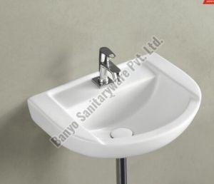 Ceramic Wall Hung Wash Basin For Bathroom