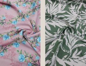 Printed Poly Rayon Fabric