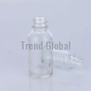 Clear Glass Dropper Bottle, Shape : Round