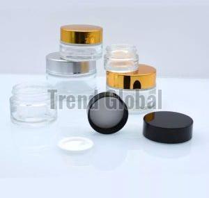 Clear Glass Jar, Cap Material : Aluminum