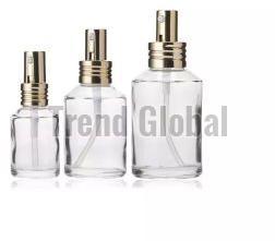 Clear Slant Shoulder Glass Bottle