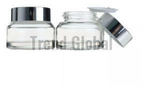 Clear Slant Shoulder Glass Jar