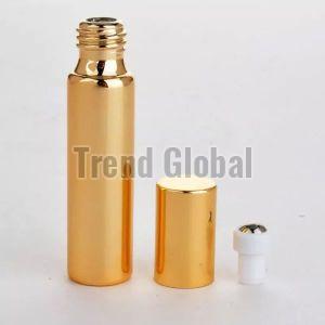 Glass Golden Roll On Bottle