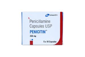 Penicillamine Capsules 250 Mg