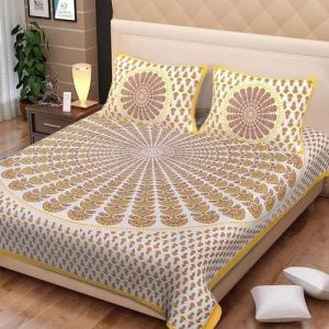 Cotton Printed Double Bedsheet