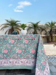 Indian Hand Block Printed Cotton Table Cloth