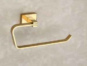 Gold PVD Finish Napkin Ring For Bathroom