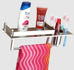 Stainless Steel 3 In 1 Bathroom Shelf