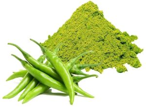 Blended Green Chilli Powder For Cooking