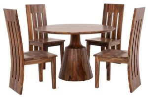 Plain Polished Wooden Dining Table For Home Furniture