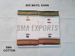 9x5 Cotton Dhoti Mayilkann, Gender : Male