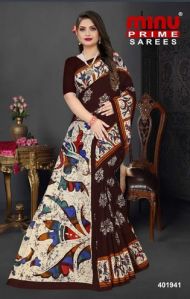 Indo Batik Printed Cotton Saree