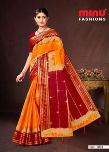 Khushi Embroidered Cotton Saree