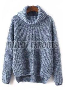 Plain Cotton Ladies Knitted Pullovers