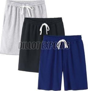 Polyester Plain Mens Knitted Shorts