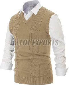 Cotton Plain Mens Knitted Vests, Sleeve Type : Sleeveless