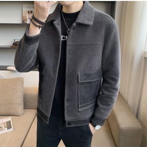 Collar Neck Mens Woolen Jacket, Sleeves Type : Full Sleeve