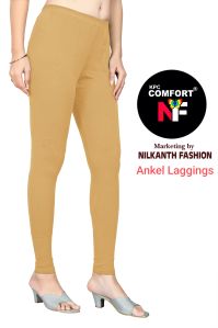 Ladies Cotton Lycra Ankle Leggings, Technics : Machine Made