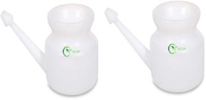 RCSP White Plastic Jal Neti Pot Pack Of 2