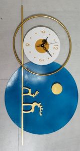 Imported Modern Wall Clock Deer Design for Decoration