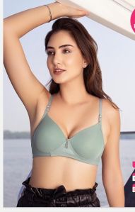 Ladies Grey Padded Bra