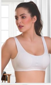 Ladies White Sports Bra