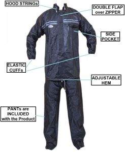 Collar Plastic Raincoat, Gender : Male