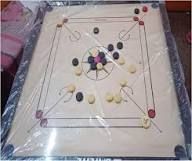 Wool Finished Hemlock Wood Printed Carrom Board For Playing